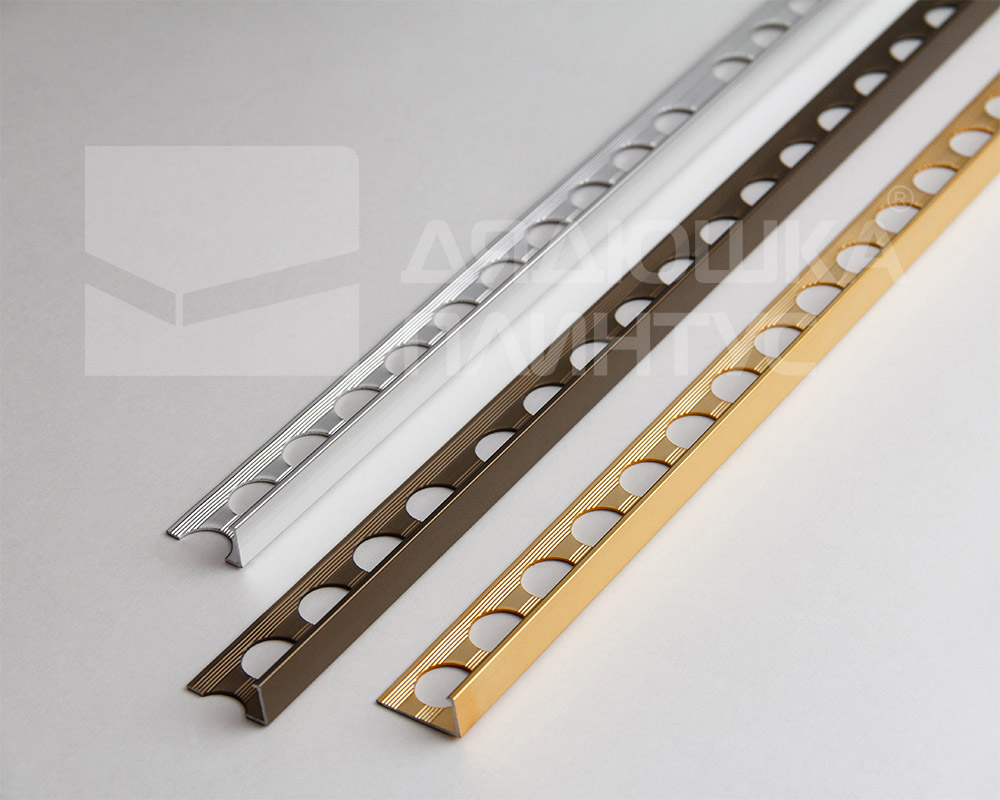 Профиль окантовочный ПК 01.01лп Серебро полированое