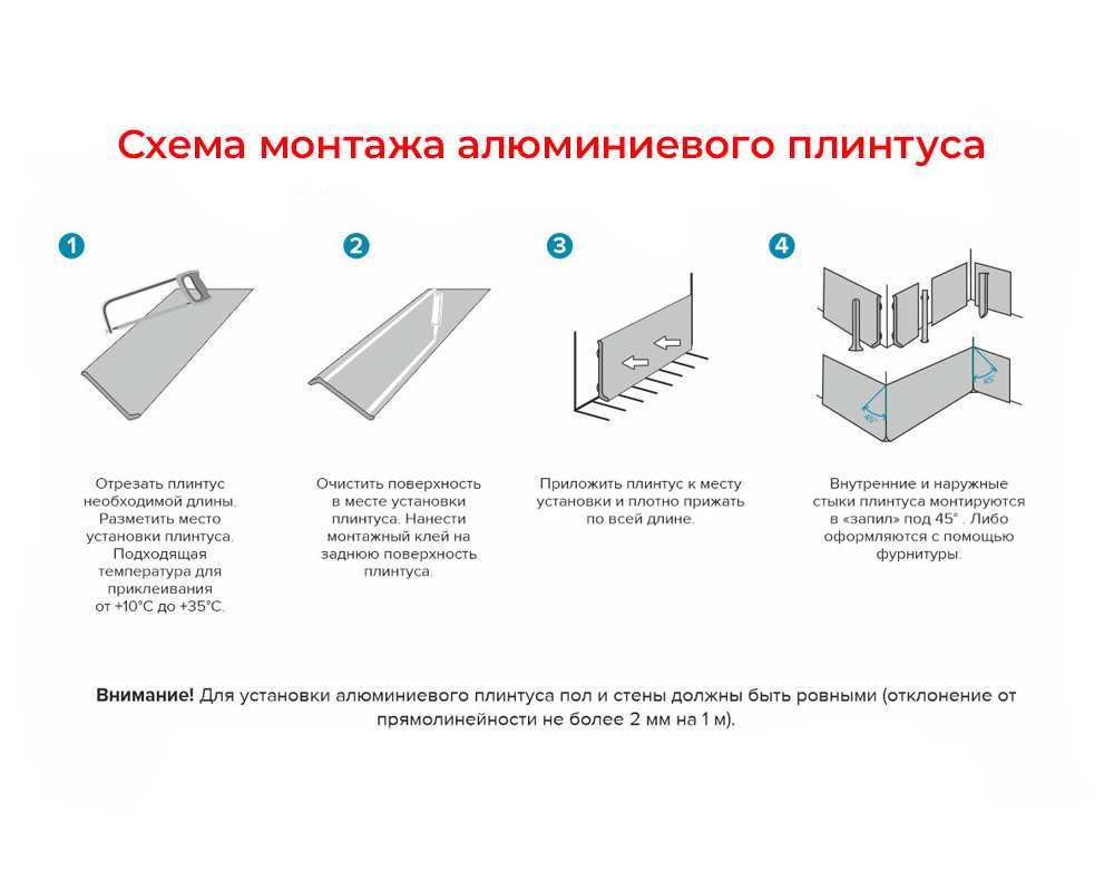 Алюминиевый плинтус AKBD40-MS 2,5м Серебро матовое