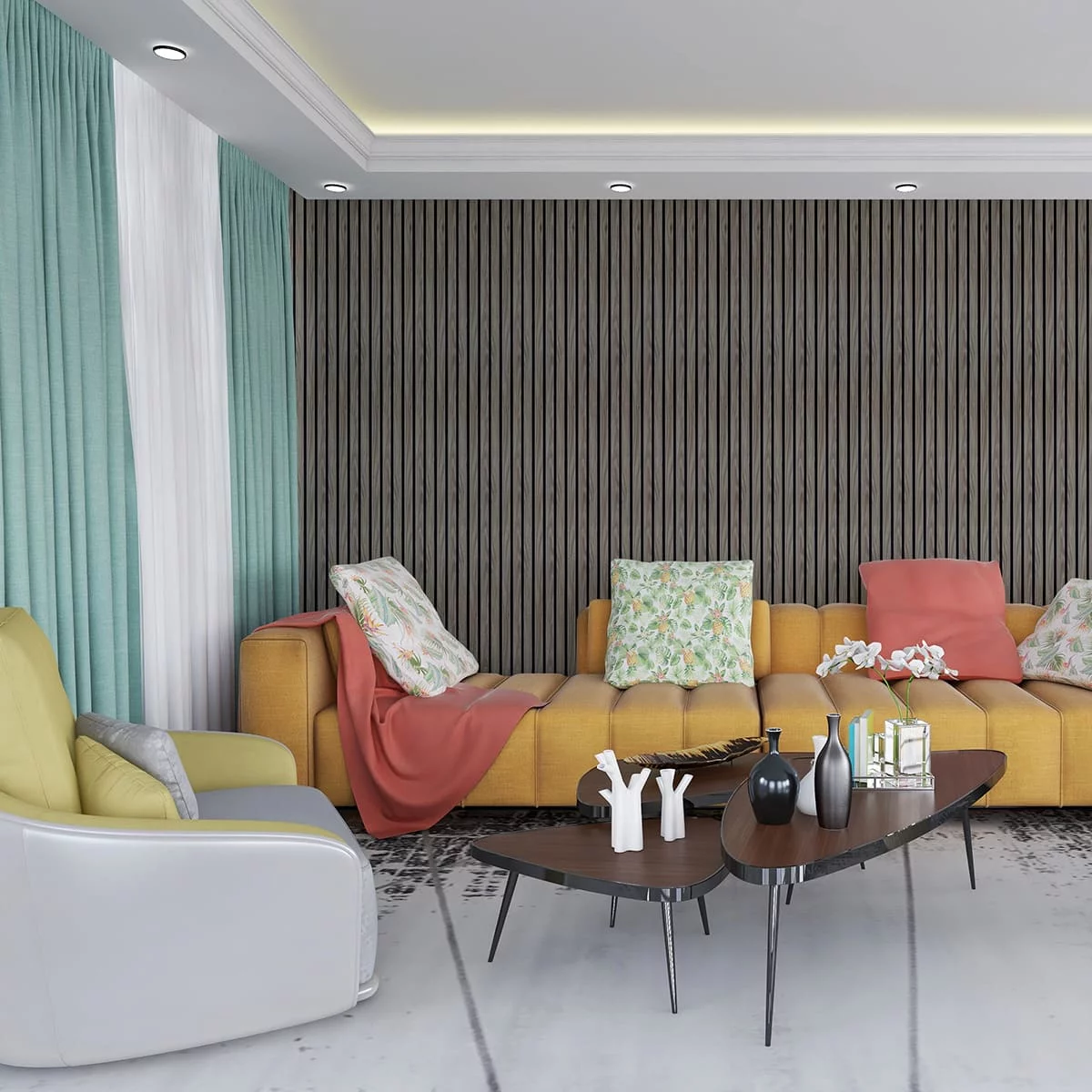 Панель вспененный полистирол ГРЕЙС 3D RAIL 120*2700 мм.  Ольха