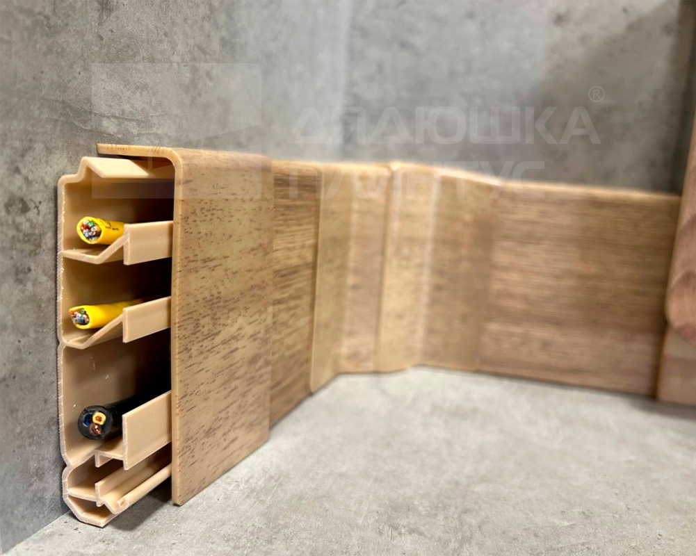 Основание плинтусного кабельного канала, 20х80х2000 мм