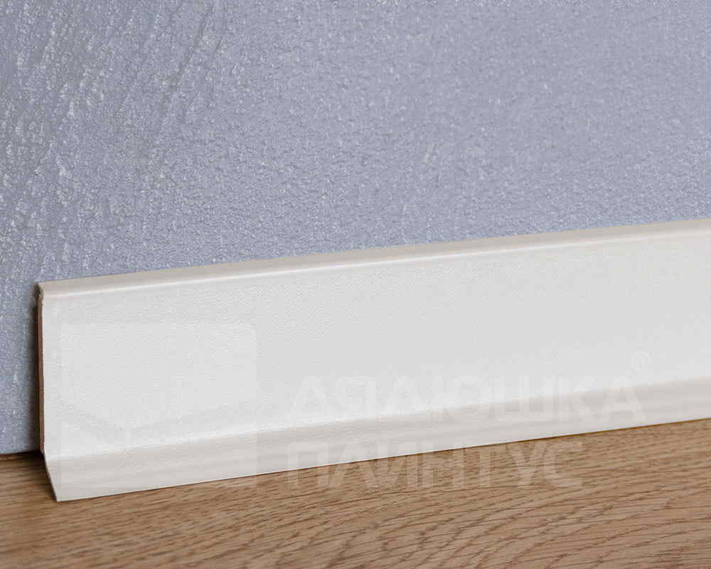 Плинтус ХДФ Dollken S60 60 мм х 2,575м 1248 Бело-серый