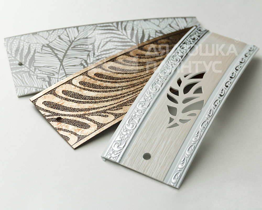 Планка ПВХ Моцарт МАГЕЛЛАН 7см 25м Серебро/Белый. Цена за 1 метр