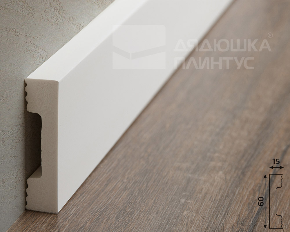 Молдинг Солид из полимера ультравысокой плотности 2 UHD 09/60D, белый, 2м