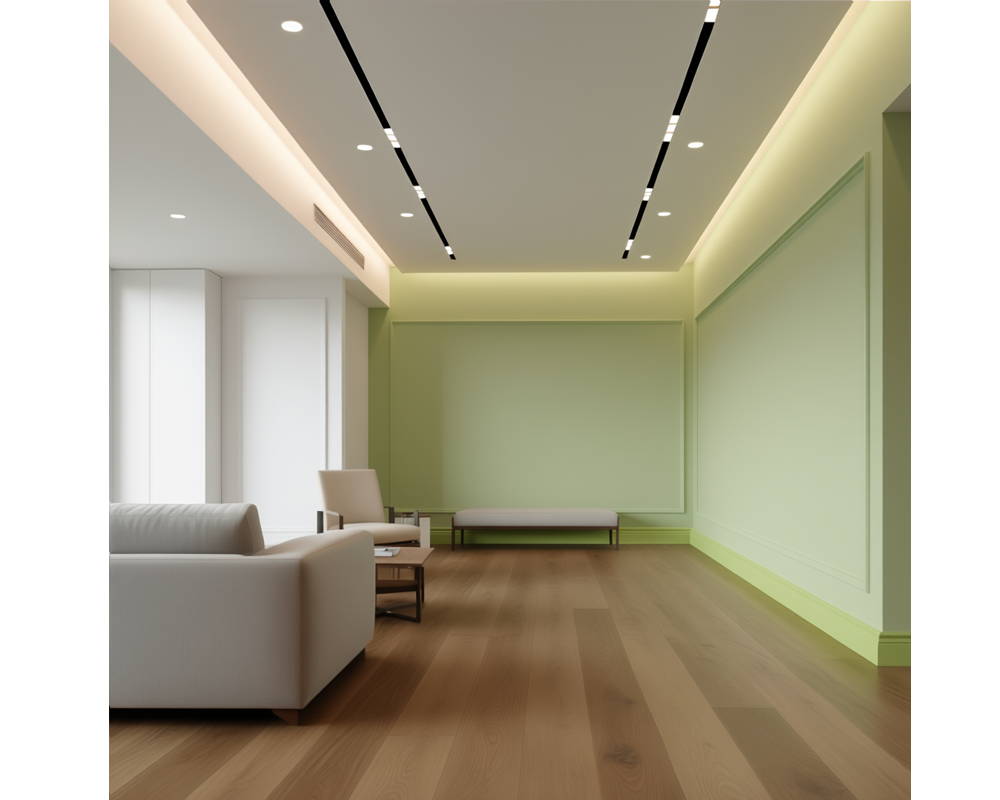 Плинтус из полистирола высокой плотности Волшебная палочка MSPOL 115 55*17*2000 Белый под покраску