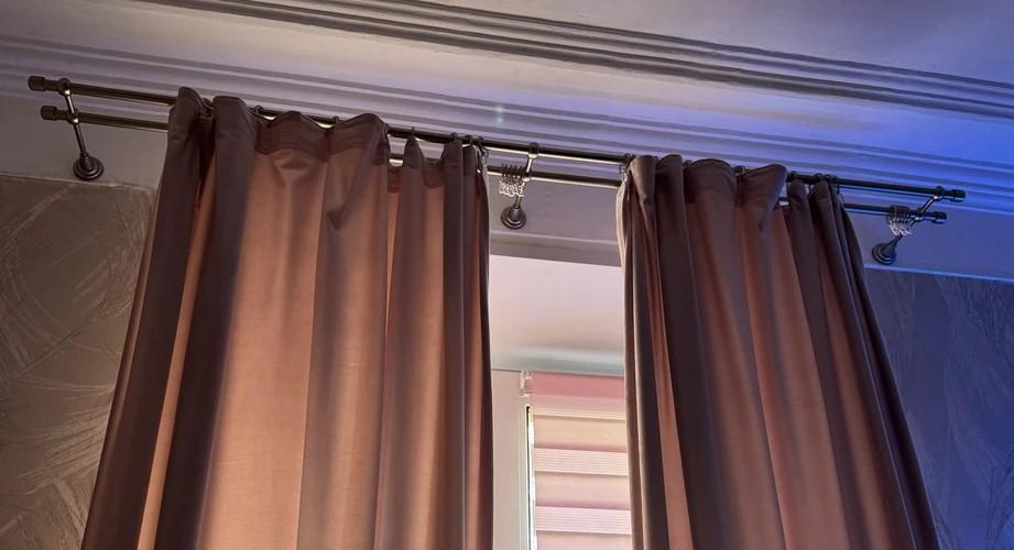 Карниз двухрядный кованый УЮТ d25мм 3,2м Бронза