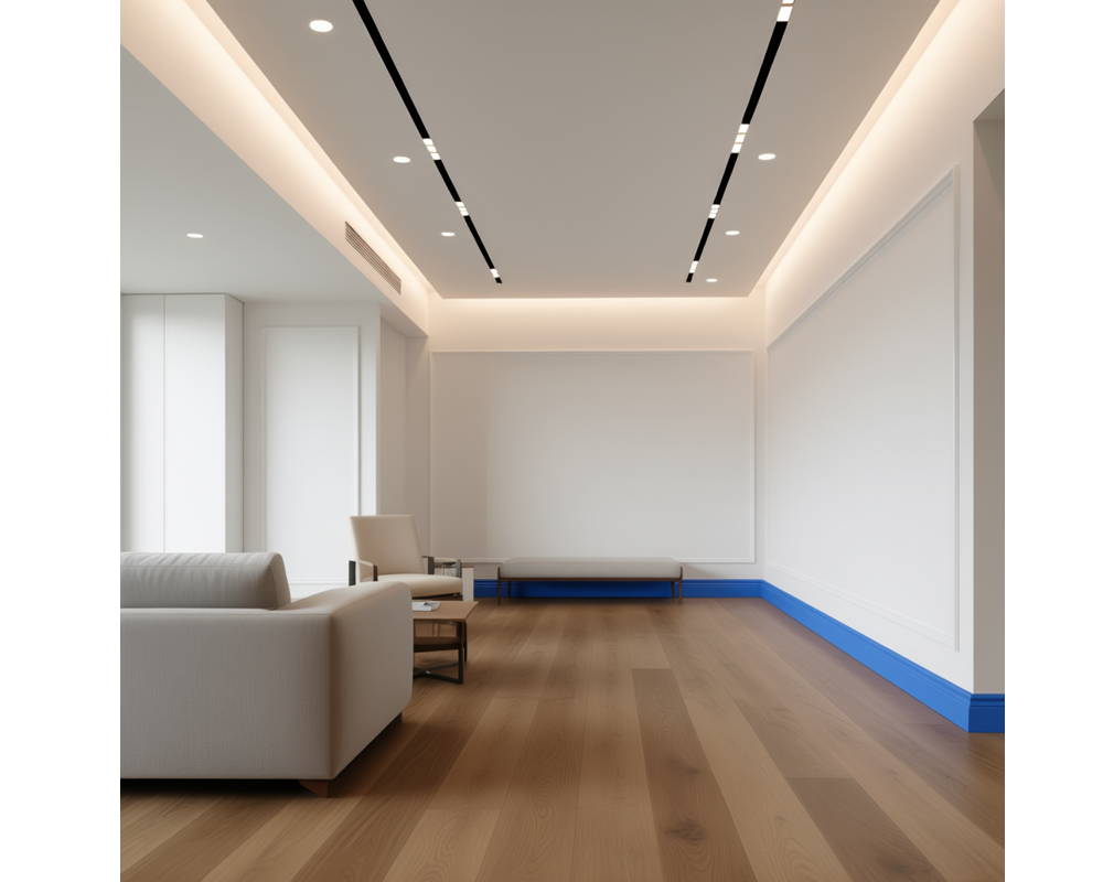 Плинтус ПОЛИСТИРОЛ HI WOOD WE55 55мм х 14мм х 2,0м. Окраска включена в стоимость