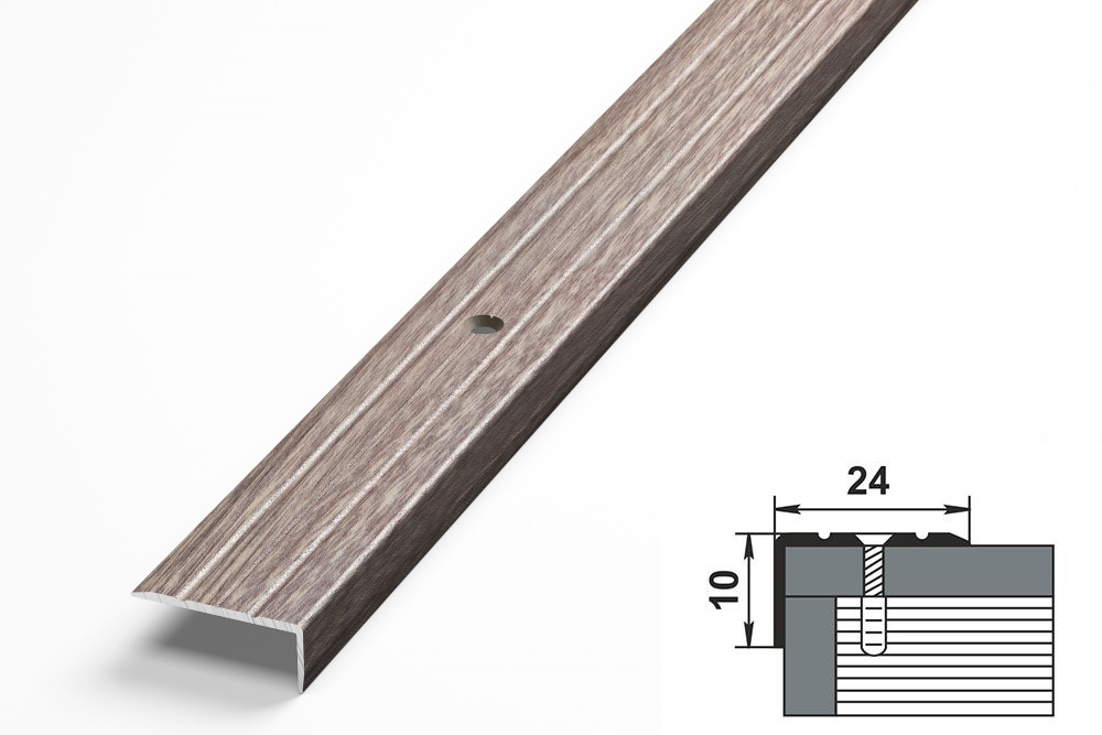 Порог угловой ПУ 01.2700.245 Дуб дымчатый