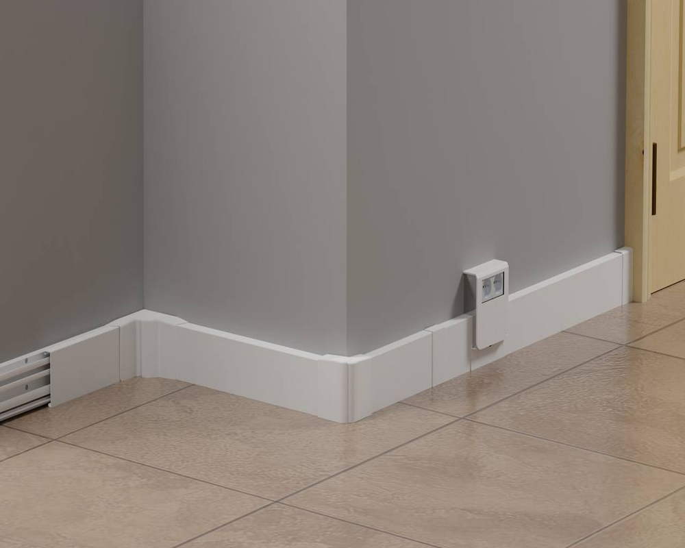 Основание плинтусного кабельного канала, 20х80х2000 мм