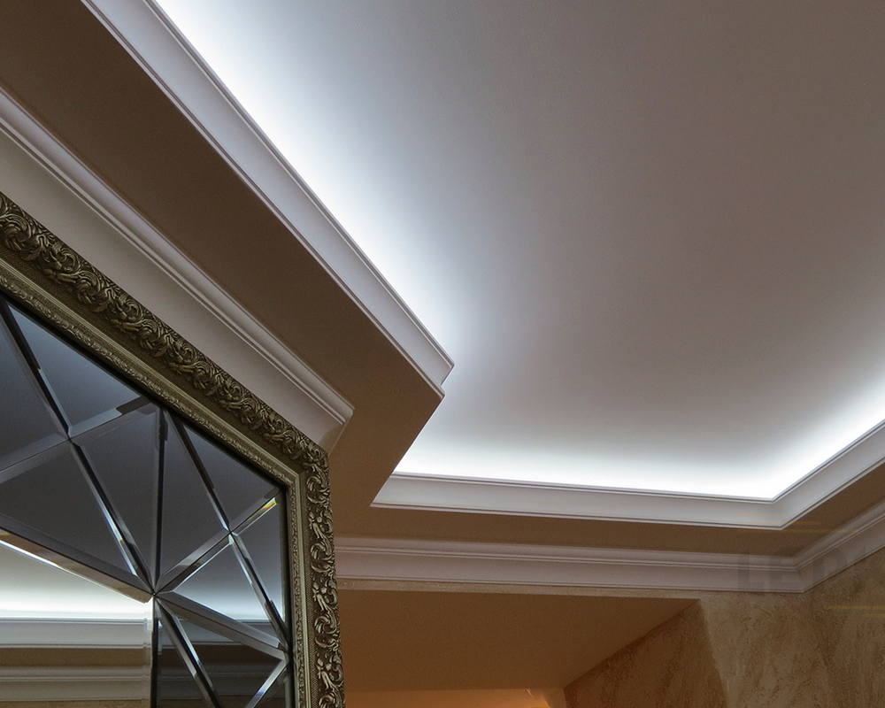 Молдинг NMC W1 55*20*2000 Белый под покраску