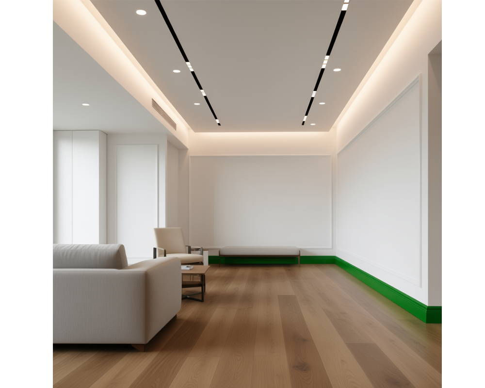 Плинтус из полистирола высокой плотности Волшебная палочка MSPOL 115 55*17*2000 Белый под покраску