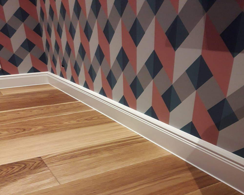 Плинтус ХДФ Dollken Cubu Hamburg Style 80мм х 2,5 м 5012 Белый