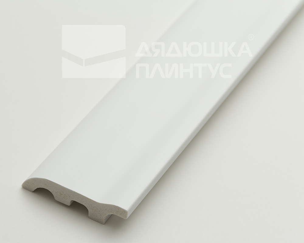 Плинтус из полистирола высокой плотности Волшебная палочка MSPOL 115 55*17*2000 Белый под покраску