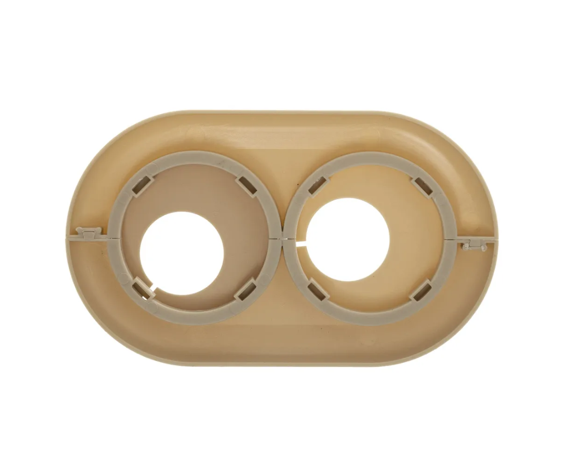 Двойной обвод для труб ПВХ d20 Бежевый