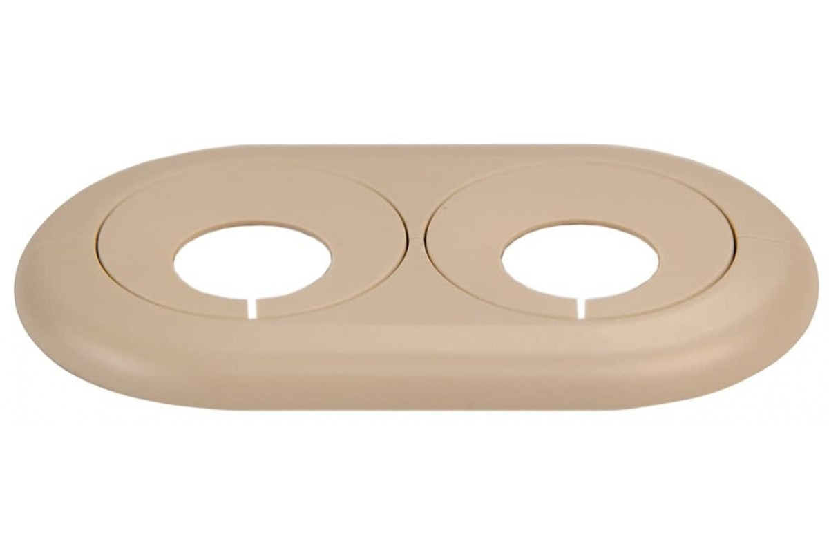 Двойной обвод для труб ПВХ d20 Бежевый