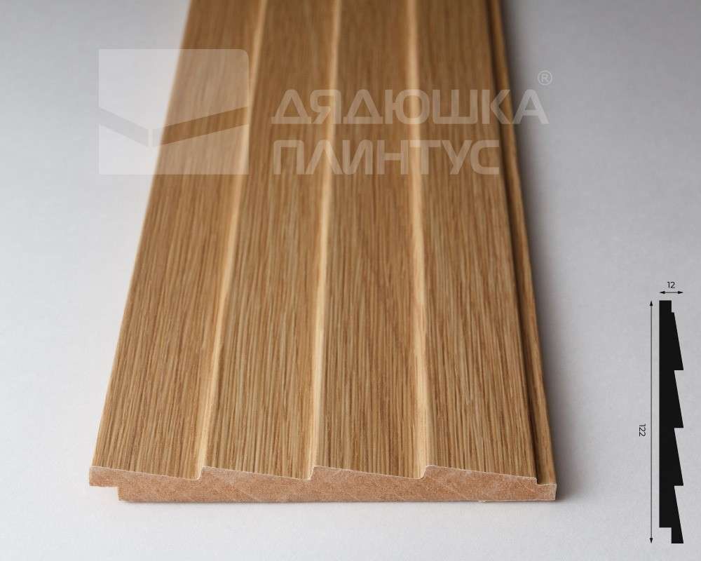 Панель МДФ ACUPAN 61.08.122505.93 зубья 12х122х2760 мм Дуб Слик