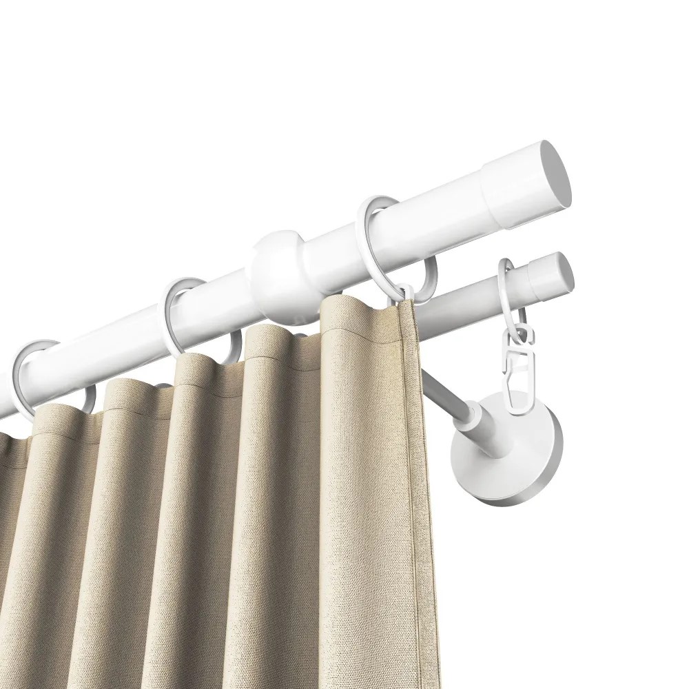 Карниз двухрядный кованый УЮТ d25мм 3,2м Белый