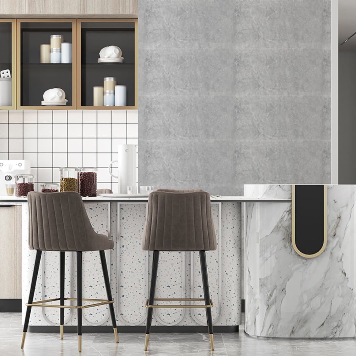 Панель самоклеющаяся ПВХ 300х600 мм 6шт/уп Мрамор Нова Ирис гранд. Цена указана за 1,08 м²