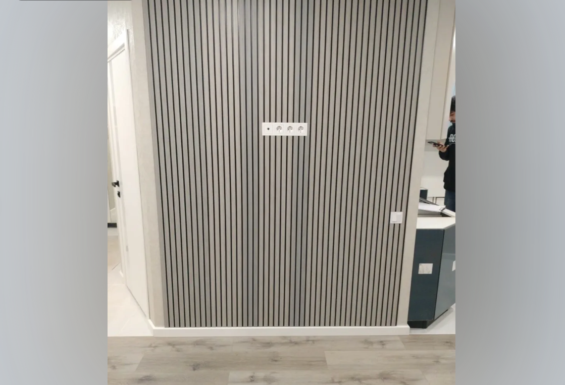 Панель вспененный полистирол ГРЕЙС 3D RAIL 120*2700 мм.  Береза