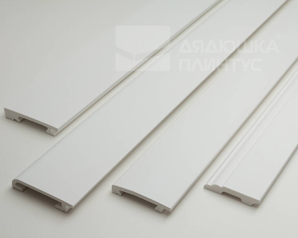 Плинтус СОЛИД 1 UHD 15/90CL 2,0 м Белый c LED рассеивателем