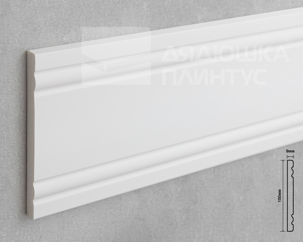 Молдинг из полистирола высокой плотности HI-WOOD W1010 100х9мм 2,0м