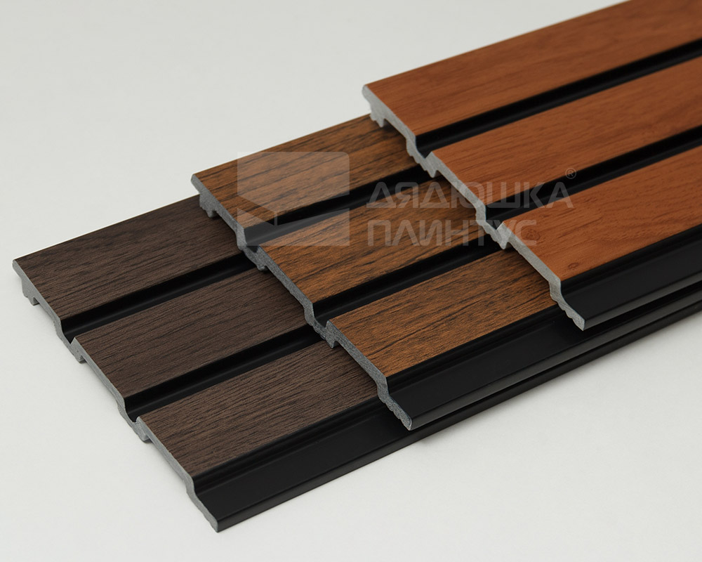 Панель вспененный полистирол ГРЕЙС 3D RAIL 120*2700 мм. Вишня