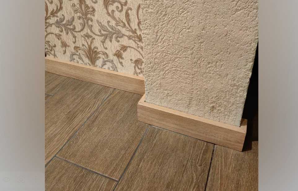 Плинтус МДФ Лука Пл 80МДФ.2700.Point line 24087 Дуб беленый