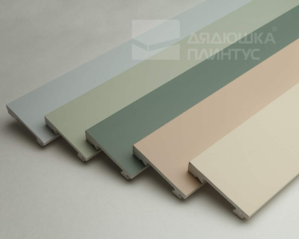 Плинтус из полистирола высокой плотности Волшебная Палочка. Окрашенная. 80мм 2м. NCS 0502-Y