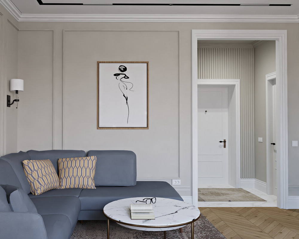 Карниз потолочный NMC WT3 80*110*2000 Белый под покраску